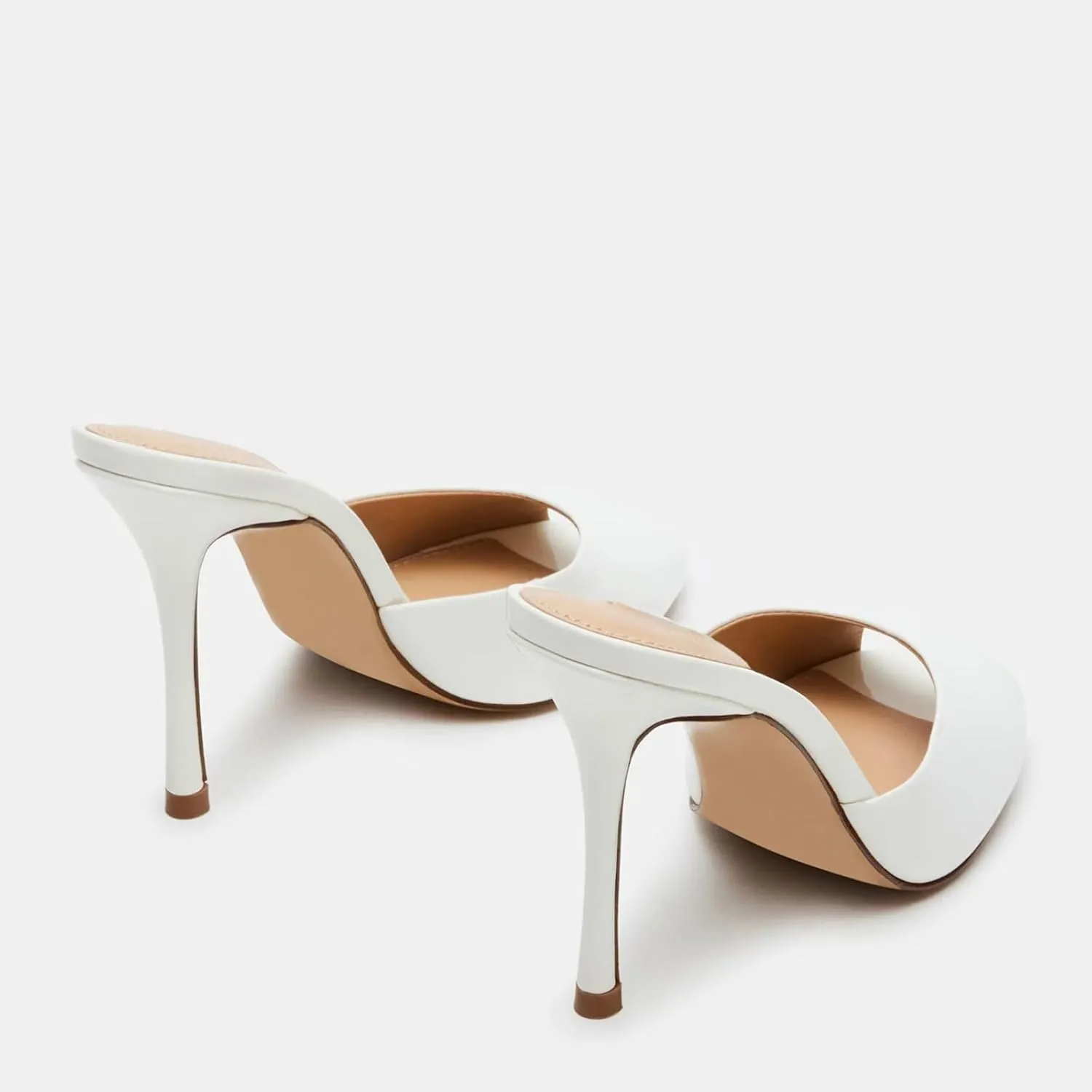 Yishaweiqi Women's Mesh Heeled Sandals Peep Toe Mules Slip on Stiletto High Heels Dress Sexy Slide Sandals