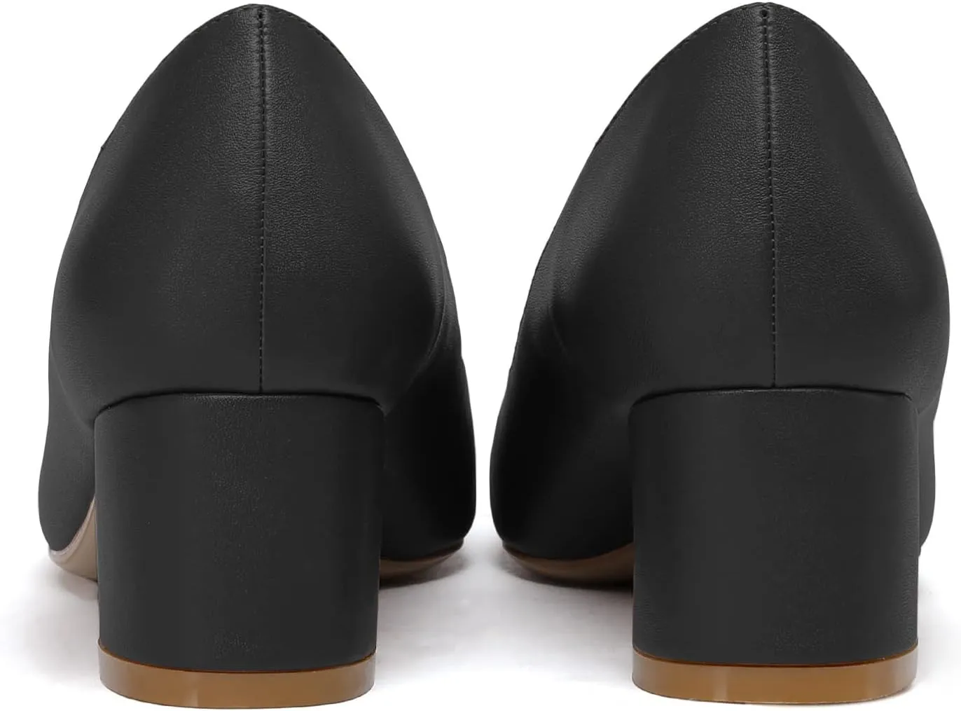 YODEKS Women's Closed-Pointed Toe Mid Block Heels Classic Pumps for Dating