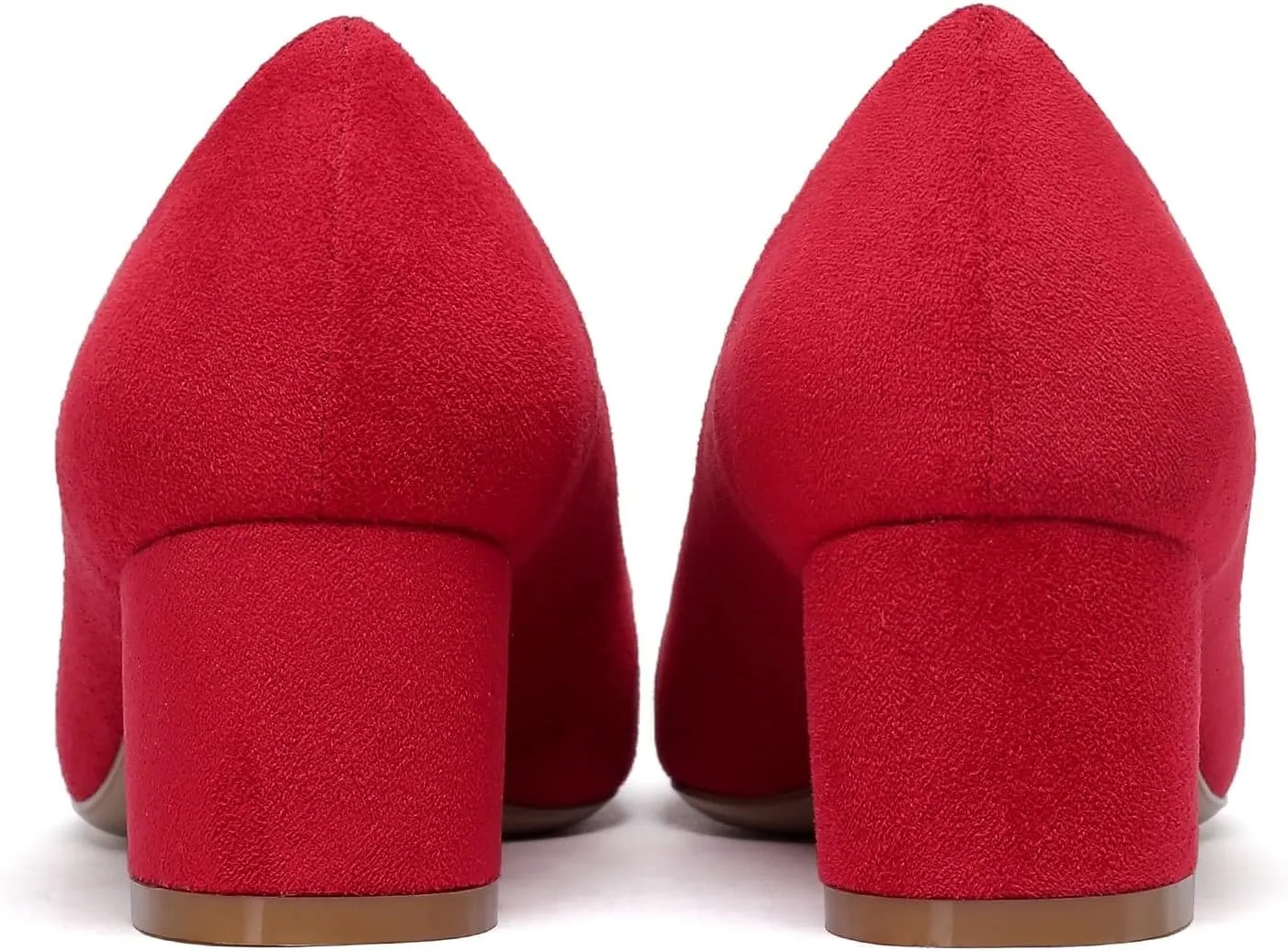 YODEKS Women's Closed-Pointed Toe Mid Block Heels Classic Pumps for Dating
