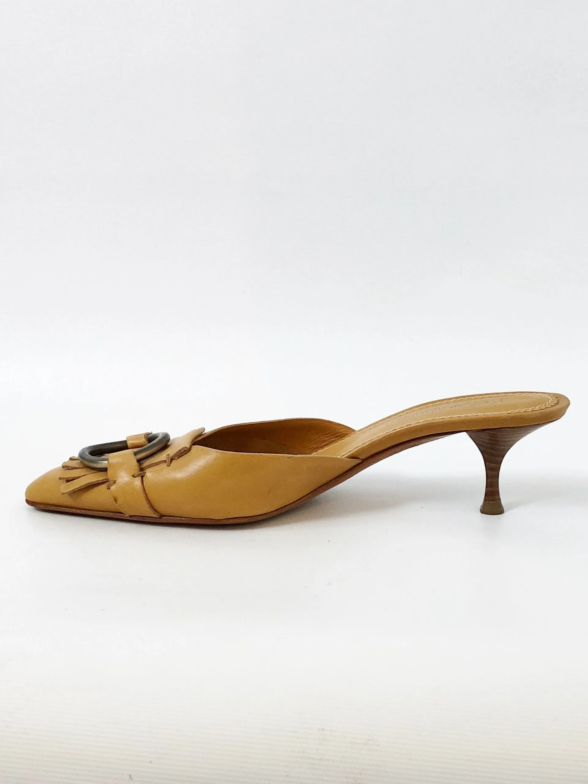 Yves Saint Laurent Mule Size 37.5 It (7.5 Us)