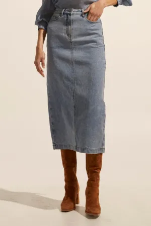 Zoe Kratzmann Accord Skirt - Washed Denim