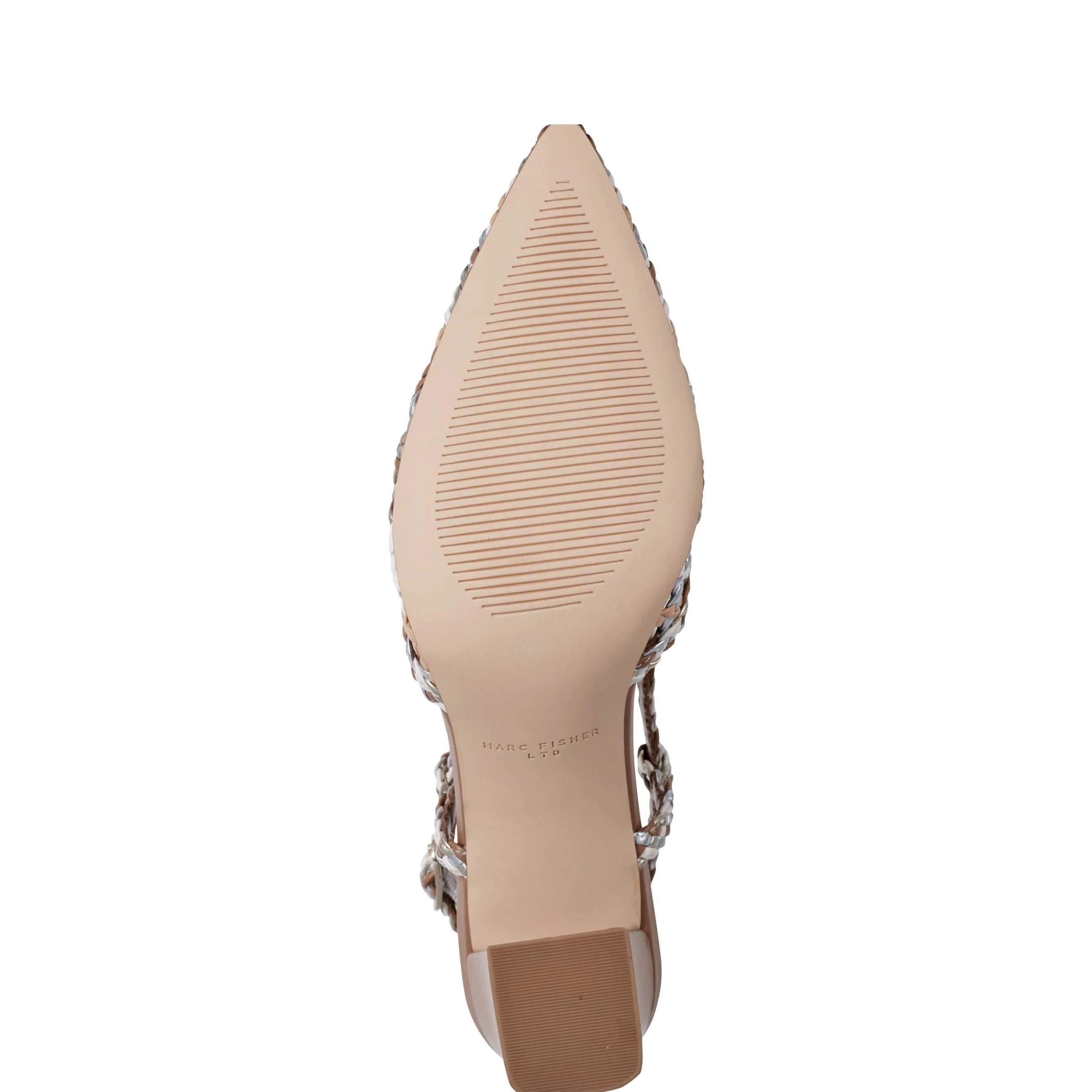 Zunnie Block Heel Woven Slingback Pump